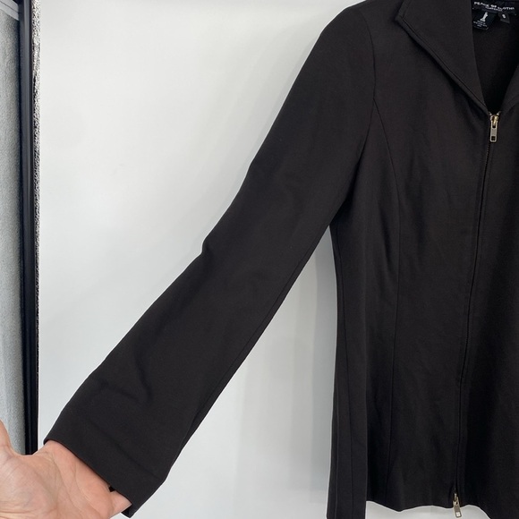 Peace of Cloth Panticular Blazer Jacket Womens Size Small Brown Full Zip Collar - Picture 5 of 11